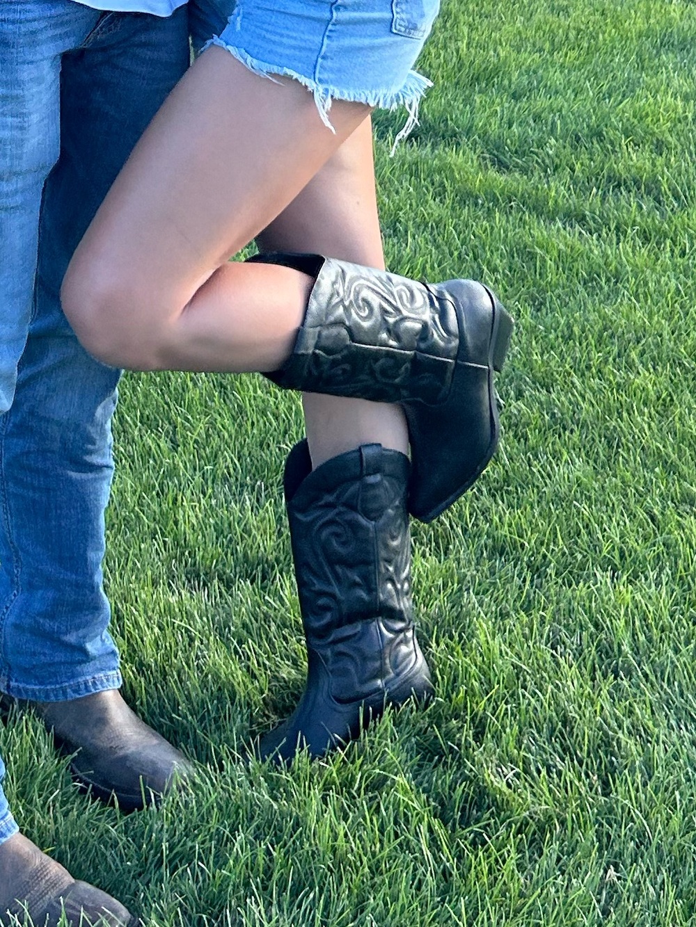 Black Cowboy Boots - Picture 3 of 3